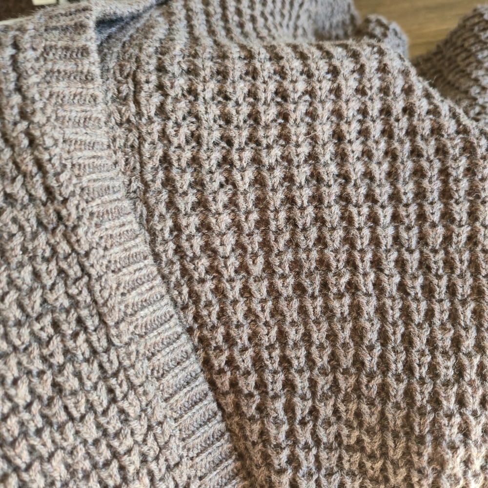 NWT Market & Spruce Stitch Fix Tabatha Waffle Knit Cardigan M Cocoon Pocket Cozy